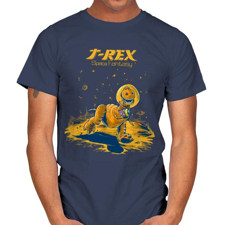 Rex Space Fantasy - Mens T-Shirts RIPT Apparel Small / Navy