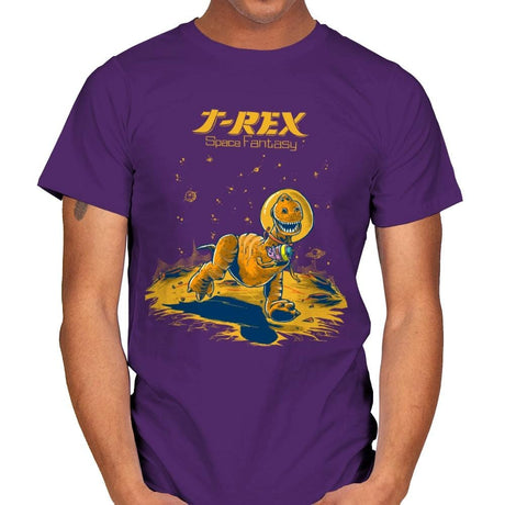 Rex Space Fantasy - Mens T-Shirts RIPT Apparel Small / Purple