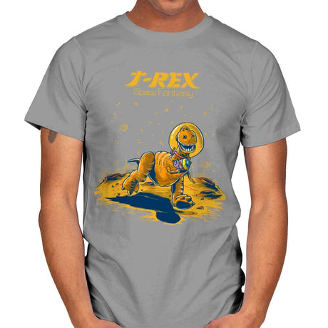 Rex Space Fantasy - Mens T-Shirts RIPT Apparel Small / Sport Grey