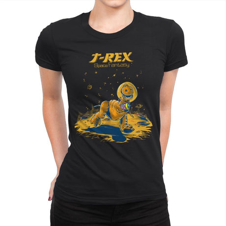 Rex Space Fantasy - Womens Premium T-Shirts RIPT Apparel Small / Black