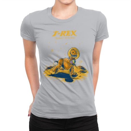 Rex Space Fantasy - Womens Premium T-Shirts RIPT Apparel Small / Heather Grey