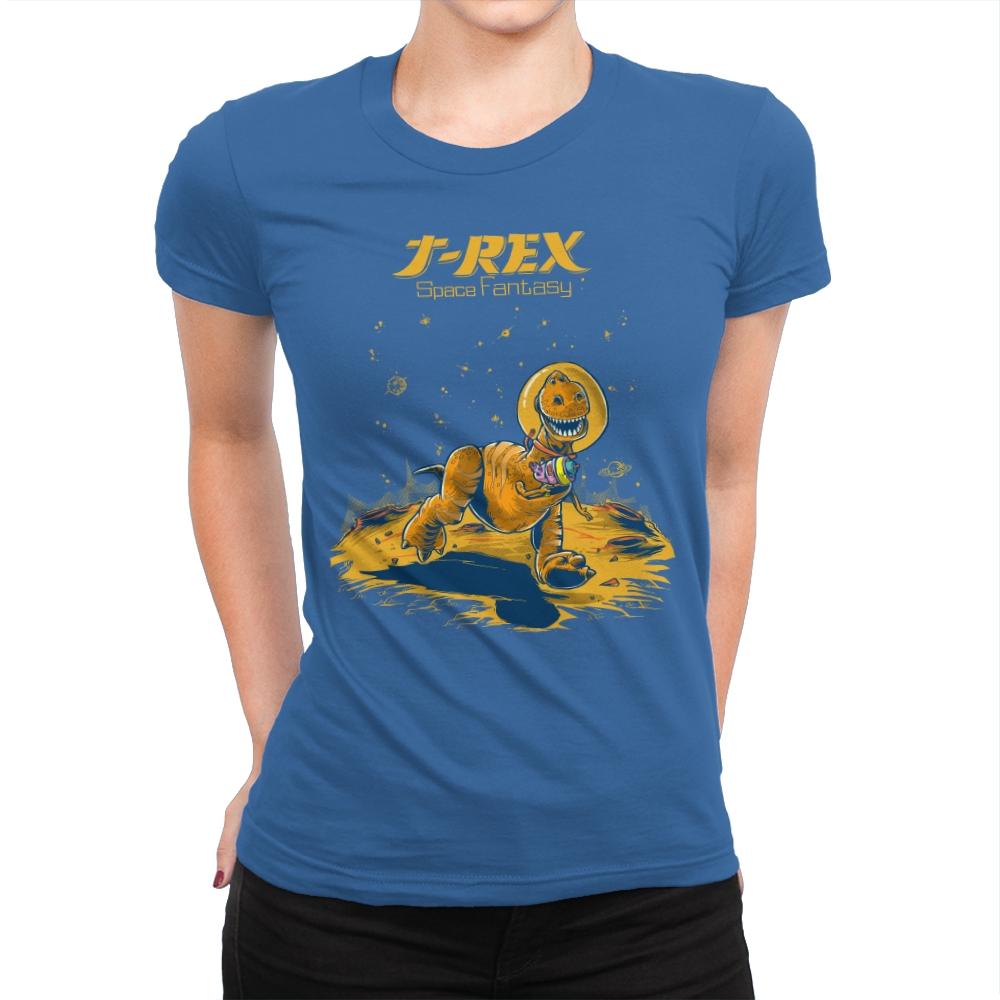 Rex Space Fantasy - Womens Premium T-Shirts RIPT Apparel Small / Royal