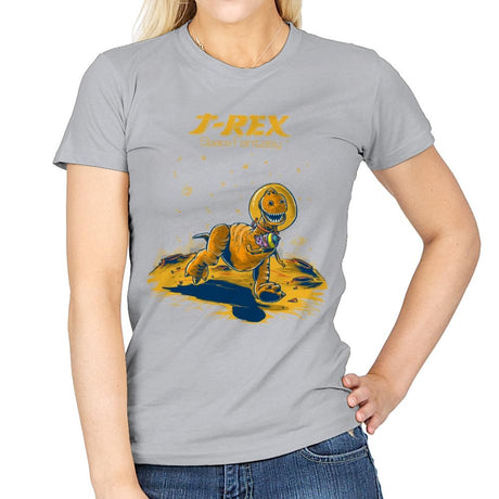 Rex Space Fantasy - Womens T-Shirts RIPT Apparel Small / Sport Grey