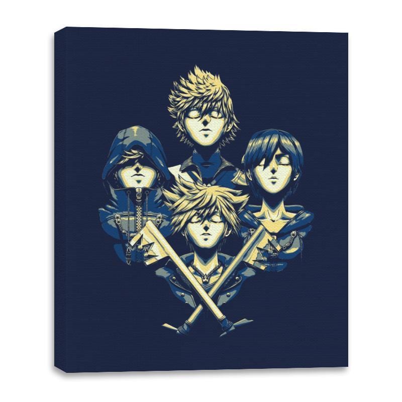 Rhapsody Hearts - Canvas Wraps Canvas Wraps RIPT Apparel 16x20 / Navy