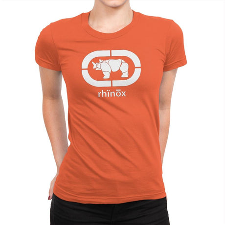 Rhino Unlimited Exclusive - Shirtformers - Womens Premium T-Shirts RIPT Apparel Small / Classic Orange