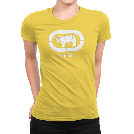 Rhino Unlimited Exclusive - Shirtformers - Womens Premium T-Shirts RIPT Apparel Small / Vibrant Yellow