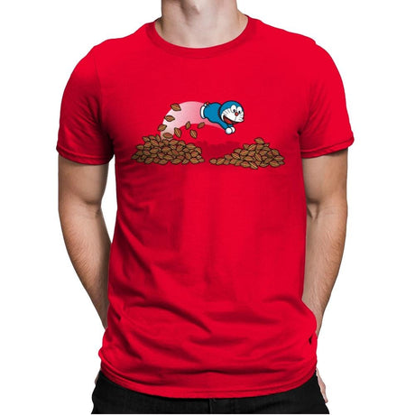 Rich Cat - Mens Premium T-Shirts RIPT Apparel Small / Red
