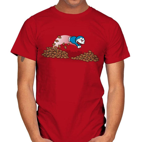 Rich Cat - Mens T-Shirts RIPT Apparel Small / Red