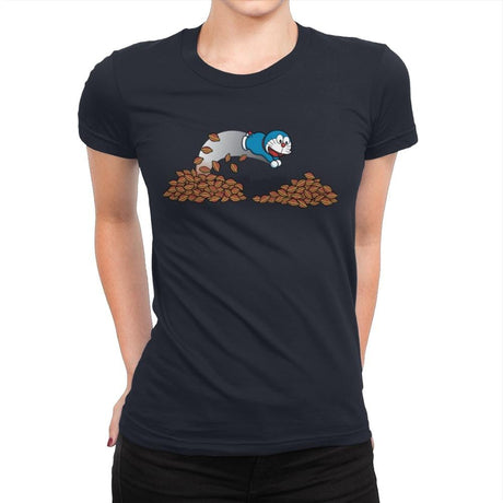 Rich Cat - Womens Premium T-Shirts RIPT Apparel Small / Midnight Navy