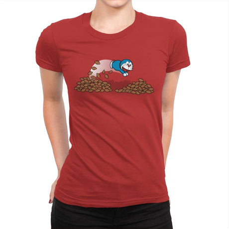 Rich Cat - Womens Premium T-Shirts RIPT Apparel Small / Red