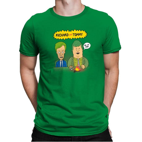 Richard And Tommy Exclusive - Mens Premium T-Shirts RIPT Apparel Small / Kelly Green