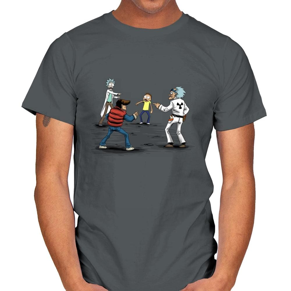 Rick and Marty - Mens T-Shirts RIPT Apparel Small / Charcoal