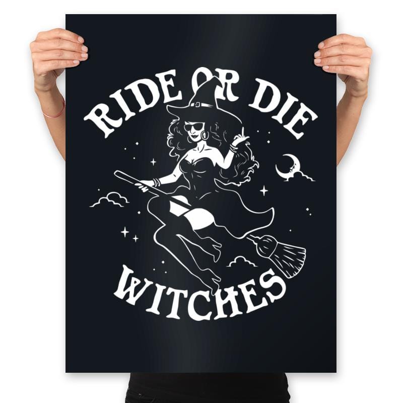 Ride or Die - Prints Posters RIPT Apparel 18x24 / Black