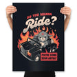 Ride to Hell - Prints Posters RIPT Apparel 18x24 / Black
