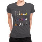 Riffs that Rocked the World - Iconic Guitars from Rock and Metal Legends - Womens Premium T-Shirts RIPT Apparel Small / Heavy Metal