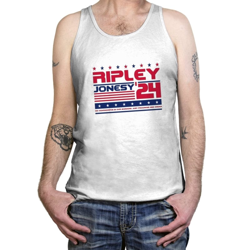 Ripley Jonesy 2024 Presidential Election - Tanktop Tanktop RIPT Apparel X-Small / White