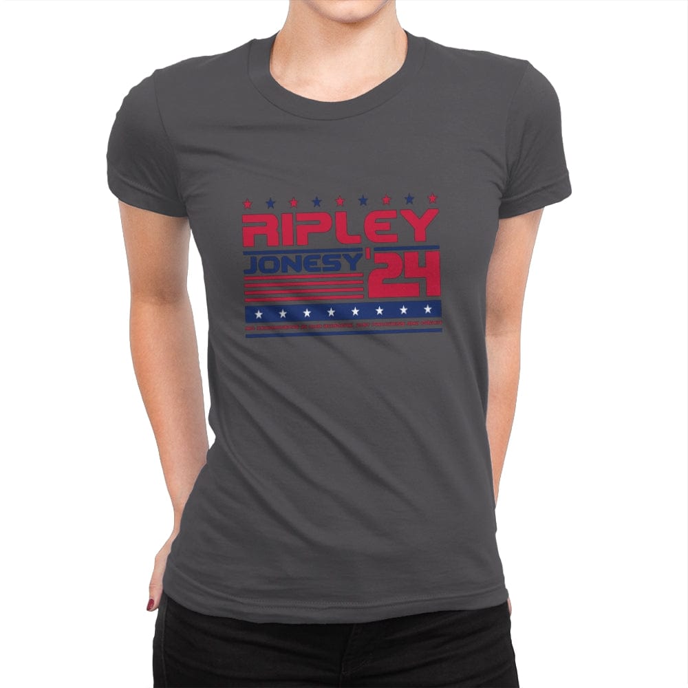 Ripley Jonesy 2024 Presidential Election - Womens Premium T-Shirts RIPT Apparel Small / Heavy Metal
