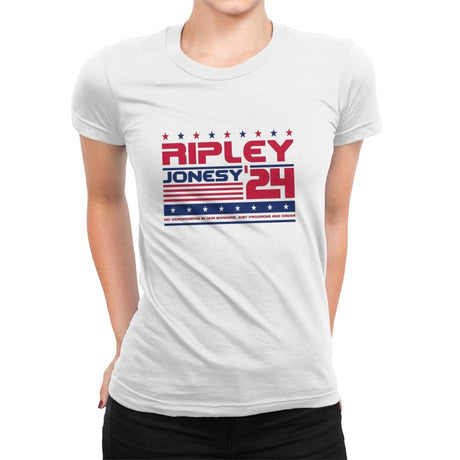 Ripley Jonesy 2024 Presidential Election - Womens Premium T-Shirts RIPT Apparel Small / White