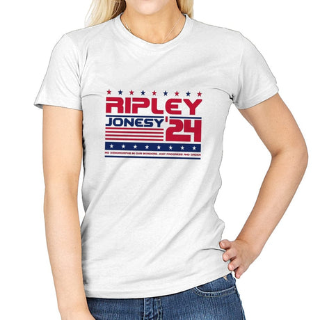 Ripley Jonesy 2024 Presidential Election - Womens T-Shirts RIPT Apparel Small / White