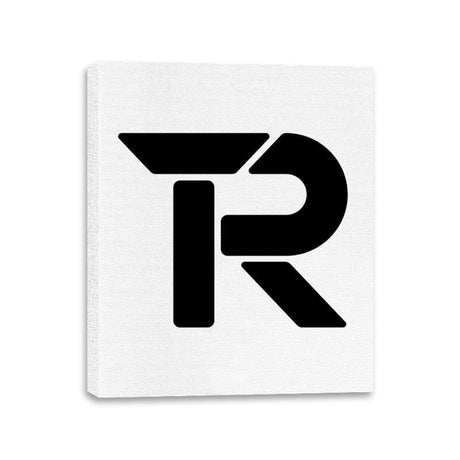 RIPT Black R Logo - Canvas Wraps Canvas Wraps RIPT Apparel 11x14 / White