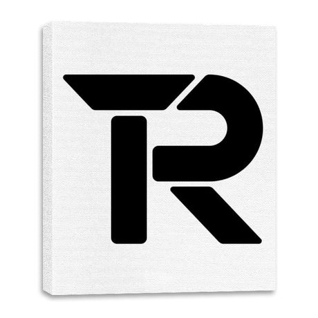 RIPT Black R Logo - Canvas Wraps Canvas Wraps RIPT Apparel 16x20 / White