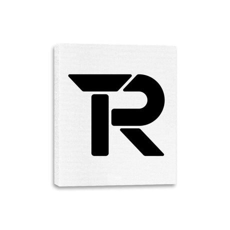 RIPT Black R Logo - Canvas Wraps Canvas Wraps RIPT Apparel 8x10 / White
