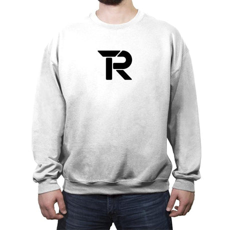 RIPT Black R Logo - Crew Neck Sweatshirt Crew Neck Sweatshirt RIPT Apparel Small / White