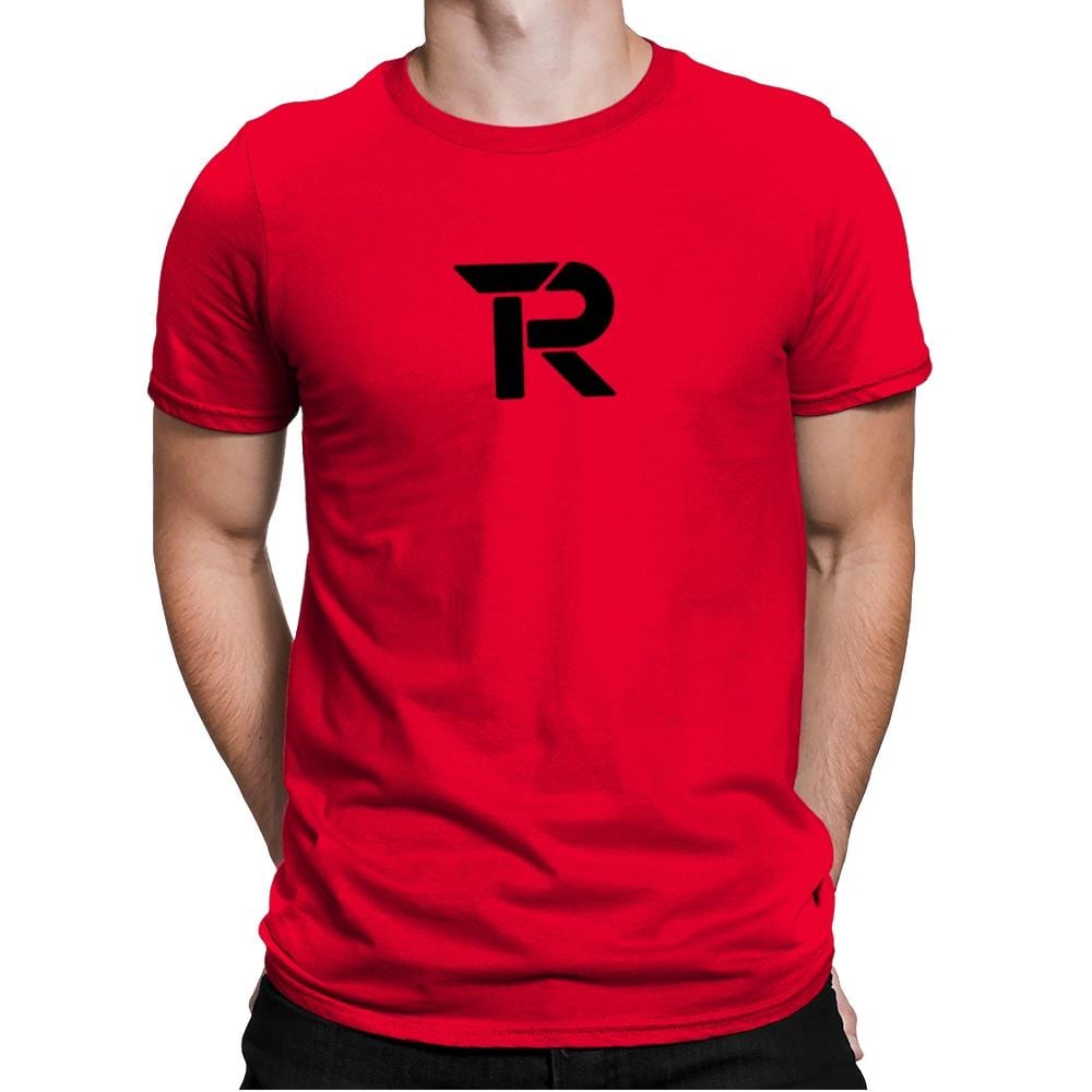 RIPT Black R Logo - Mens Premium T-Shirts RIPT Apparel Small / Red