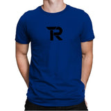 RIPT Black R Logo - Mens Premium T-Shirts RIPT Apparel Small / Royal