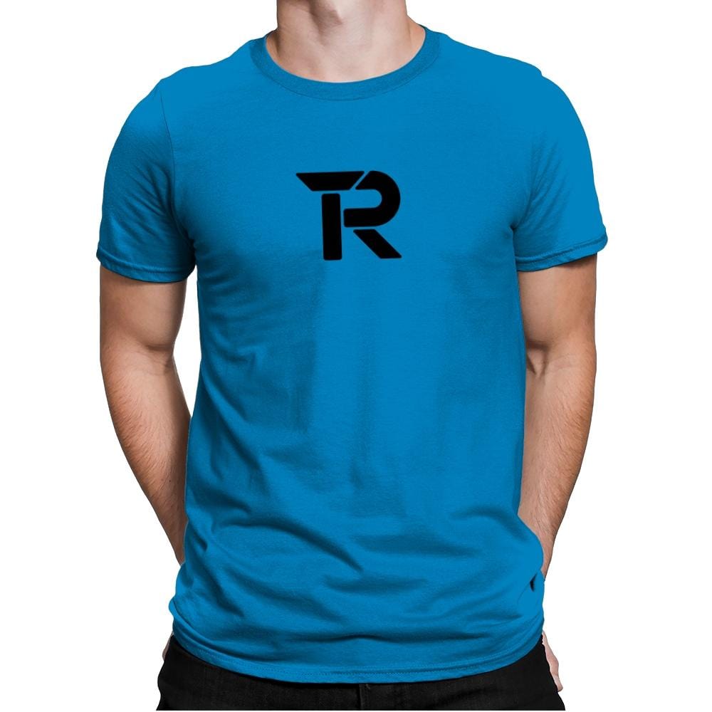 RIPT Black R Logo - Mens Premium T-Shirts RIPT Apparel Small / Turqouise