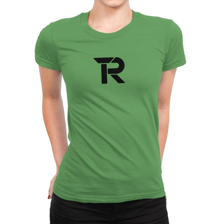 RIPT Black R Logo - Womens Premium T-Shirts RIPT Apparel Small / Kelly