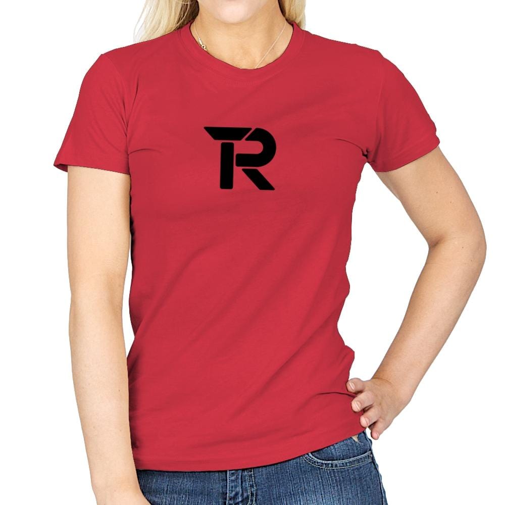 RIPT Black R Logo - Womens T-Shirts RIPT Apparel Small / Red