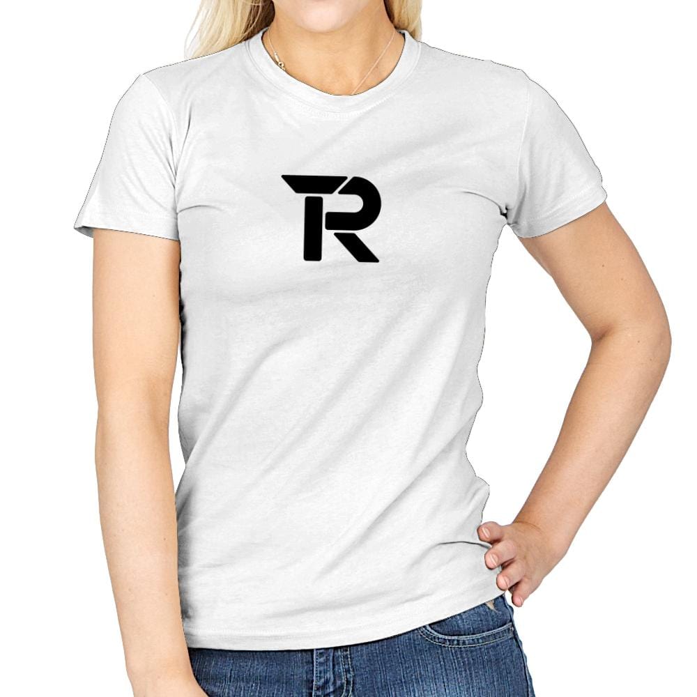 RIPT Black R Logo - Womens T-Shirts RIPT Apparel Small / White