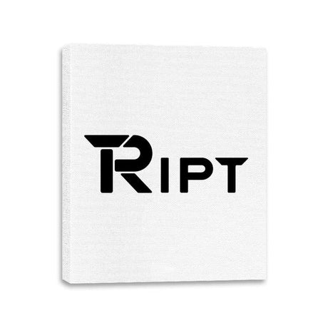 RIPT R Chest Logo - Canvas Wraps Canvas Wraps RIPT Apparel 11x14 / White