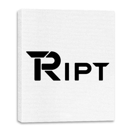 RIPT R Chest Logo - Canvas Wraps Canvas Wraps RIPT Apparel 16x20 / White