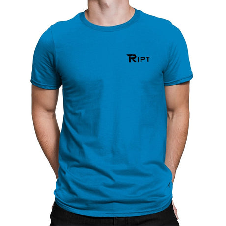 RIPT R Chest Logo - Mens Premium T-Shirts RIPT Apparel Small / Turqouise