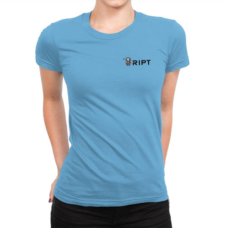 RIPT Reaper Chest Logo - Womens Premium T-Shirts RIPT Apparel Small / Turquoise