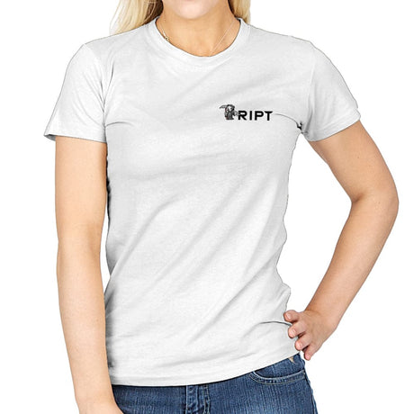 RIPT Reaper Chest Logo - Womens T-Shirts RIPT Apparel Small / White