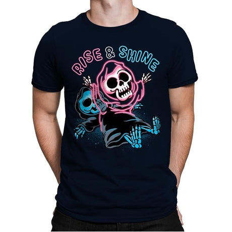 Rise And Shine - Mens Premium T-Shirts RIPT Apparel Small / Midnight Navy