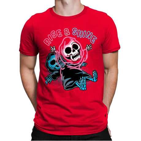 Rise And Shine - Mens Premium T-Shirts RIPT Apparel Small / Red