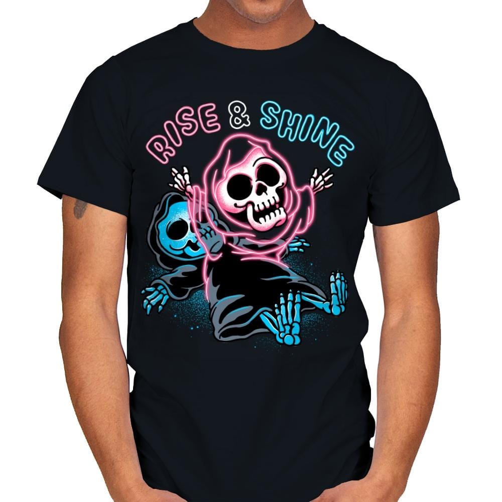 Rise And Shine - Mens T-Shirts RIPT Apparel Small / Black