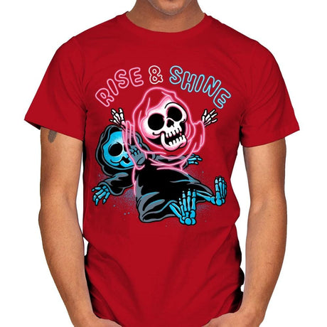 Rise And Shine - Mens T-Shirts RIPT Apparel Small / Red