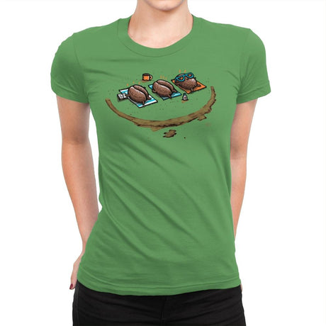 Roasted Coffee - Womens Premium T-Shirts RIPT Apparel Small / Kelly