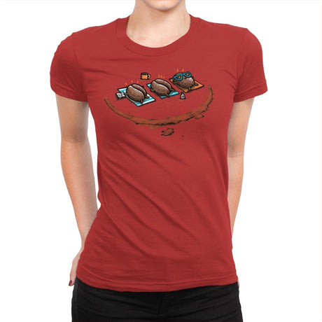 Roasted Coffee - Womens Premium T-Shirts RIPT Apparel Small / Red
