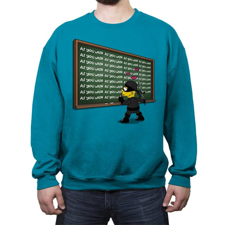 Roberts Detention - Crew Neck Sweatshirt Crew Neck Sweatshirt RIPT Apparel Small / Antique Sapphire