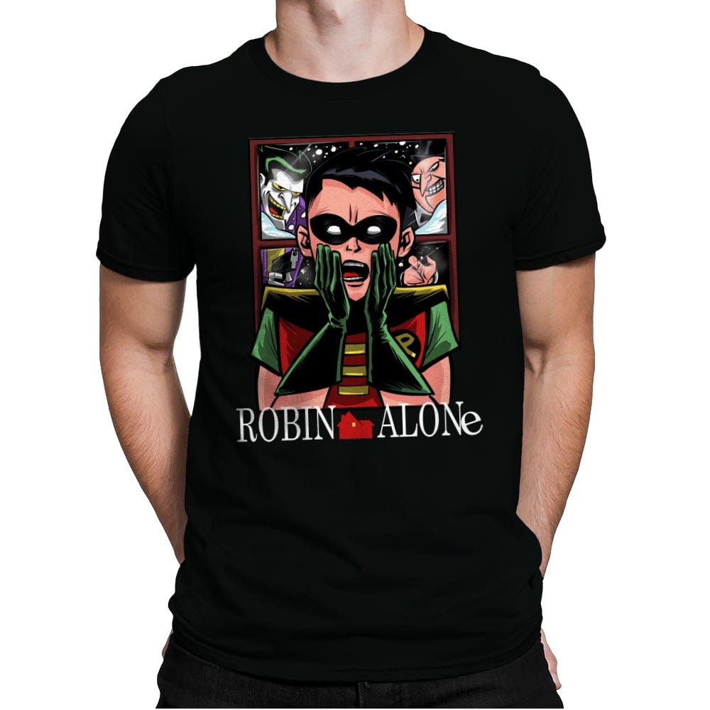 Robin Alone - Mens Premium T-Shirts RIPT Apparel Small / Black