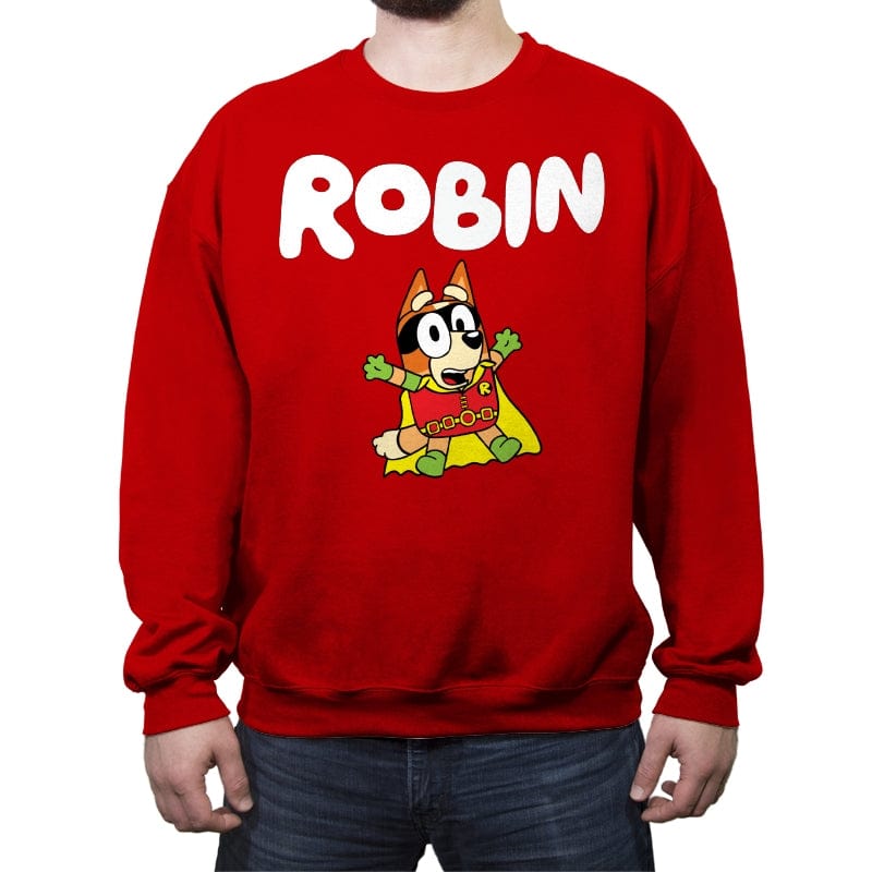 Robin - Crew Neck Sweatshirt Crew Neck Sweatshirt RIPT Apparel Small / Red