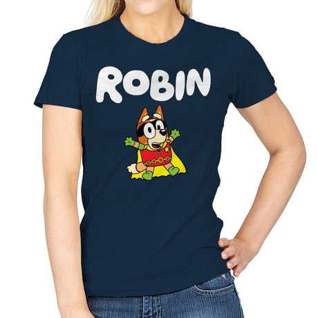 Robin - Womens T-Shirts RIPT Apparel Small / Navy