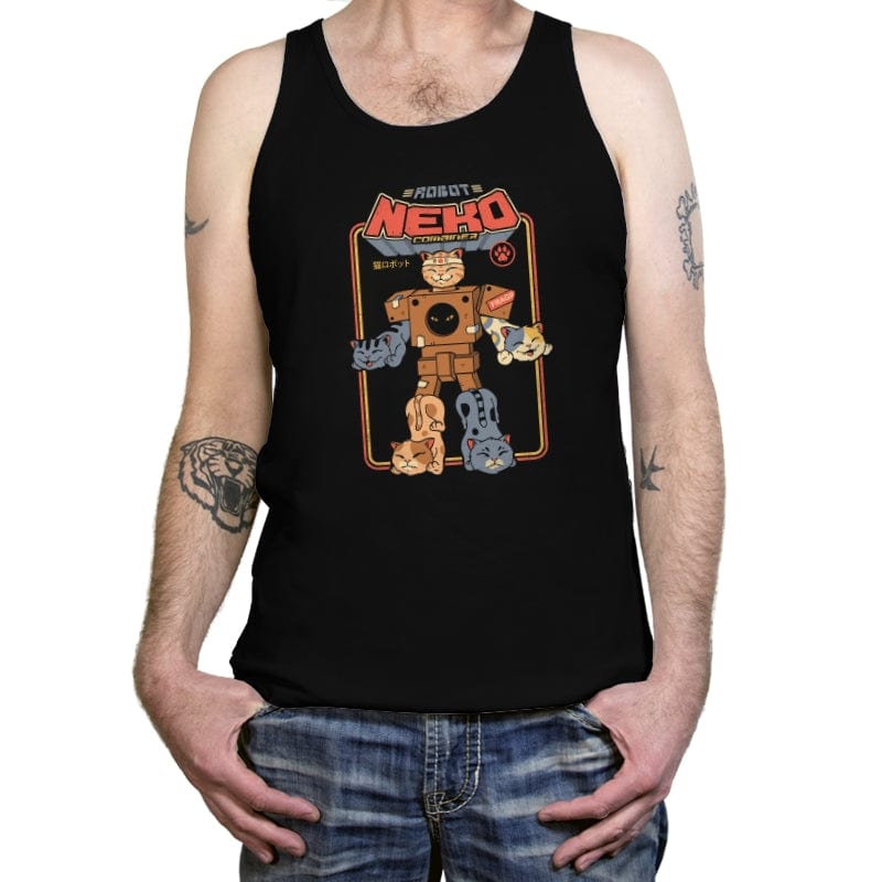 Robo Cat Combiner - Tanktop Tanktop RIPT Apparel X-Small / Black