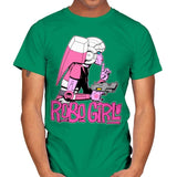 Robo Girl - Mens T-Shirts RIPT Apparel Small / Kelly